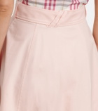 Burberry Josselyn belted cotton miniskirt