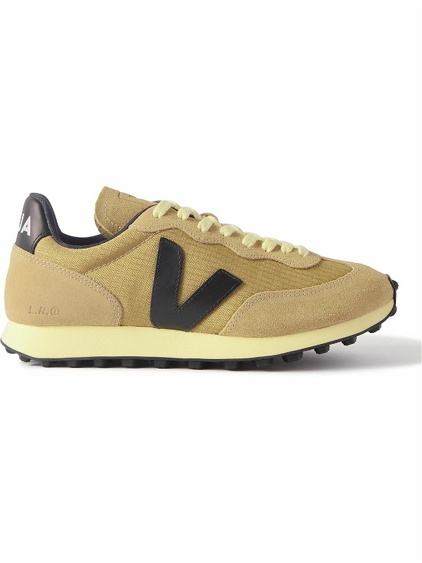 Photo: Veja - Rio Branco Leather and Rubber-Trimmed Alveomesh and Suede Sneakers - Brown