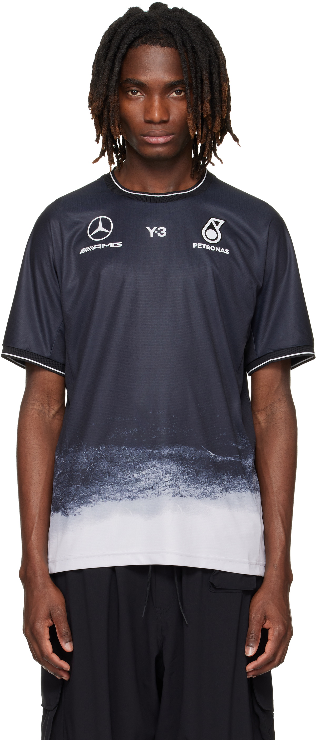 Y-3 Men's Gfx Yy Short Sleeve T-Shirt in Black Y-3