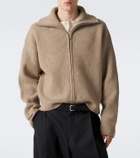 Studio Nicholson Ribbed-knit wool zip-up sweater