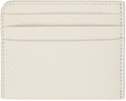 Maison Margiela Off-White Grained Card Holder