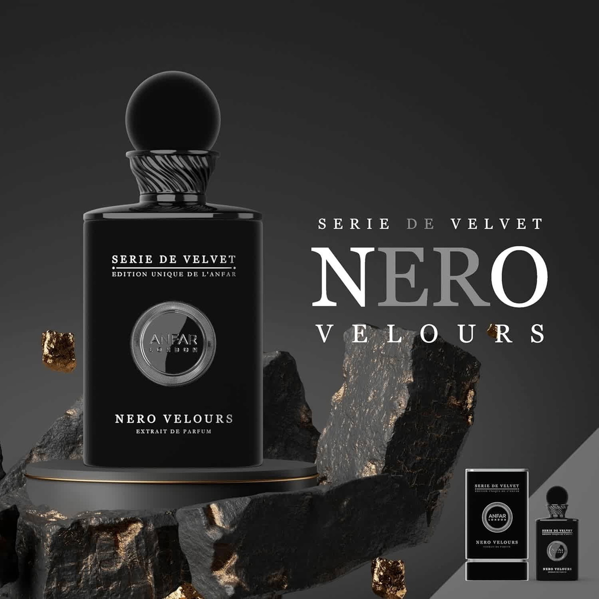 Anfar Mens Nero Velours Extrait de Parfum Spray 3.4 oz Fragrances 6292257643541