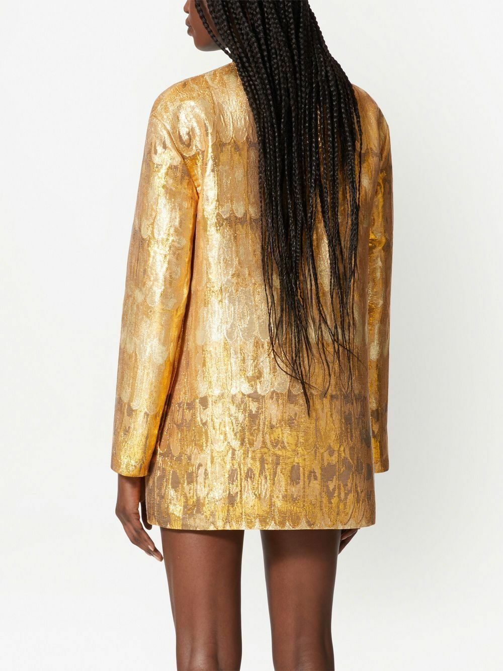VALENTINO - Golden Wings Brocade Mini Dress Valentino
