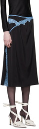 VAILLANT Black Cigarette Midi Skirt