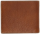 Brunello Cucinelli Brown Grained Calfskin Wallet