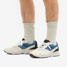 Saucony Men's 3D Grid Hurricane Sneakers in Cream/Blue
