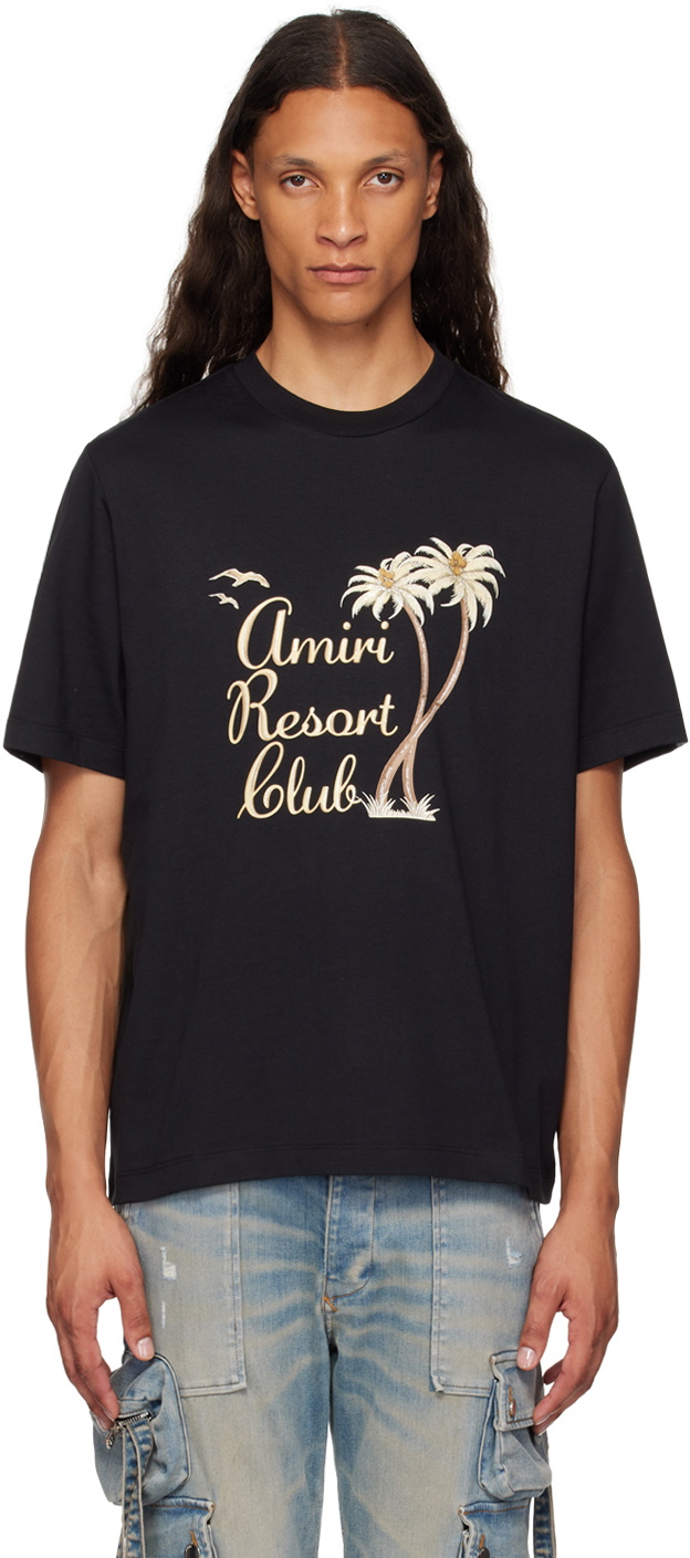 AMIRI Twisted Palms T-shirt★アミリ ロゴ Tシャツ AMIRI Twisted Palms Tシャツ | ブラック | FARFETCH JP
