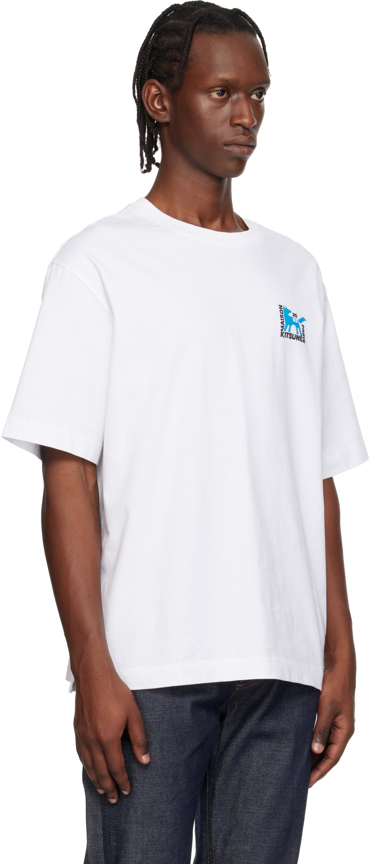 Maison Kitsuné White Gallery Fox Oversize T-shirt Maison Kitsune