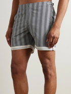 Orlebar Brown - Bulldog Slim-Fit Mid-Length Printed Recycled Swim Shorts - Blue