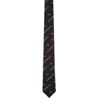 Givenchy Black and White 4G Tie