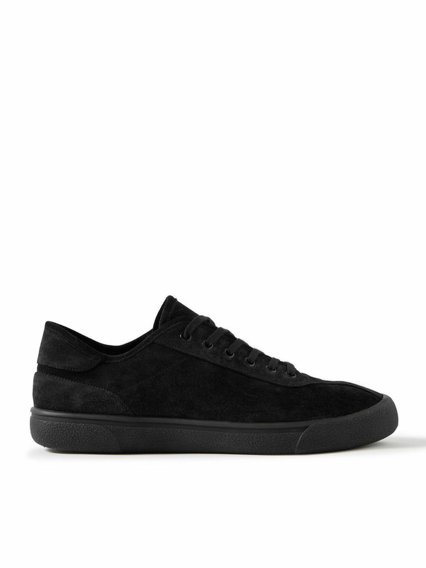 Photo: The Row - Suede Sneakers - Black