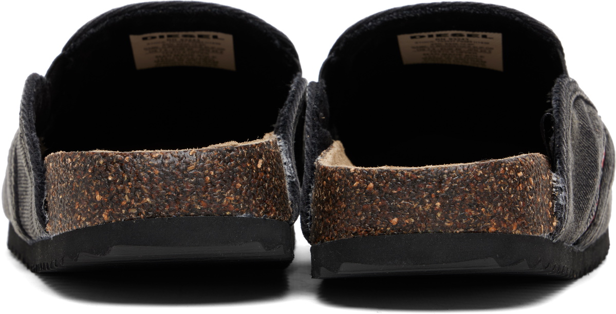 Diesel Black D-Woodstock Slip-on Loafers