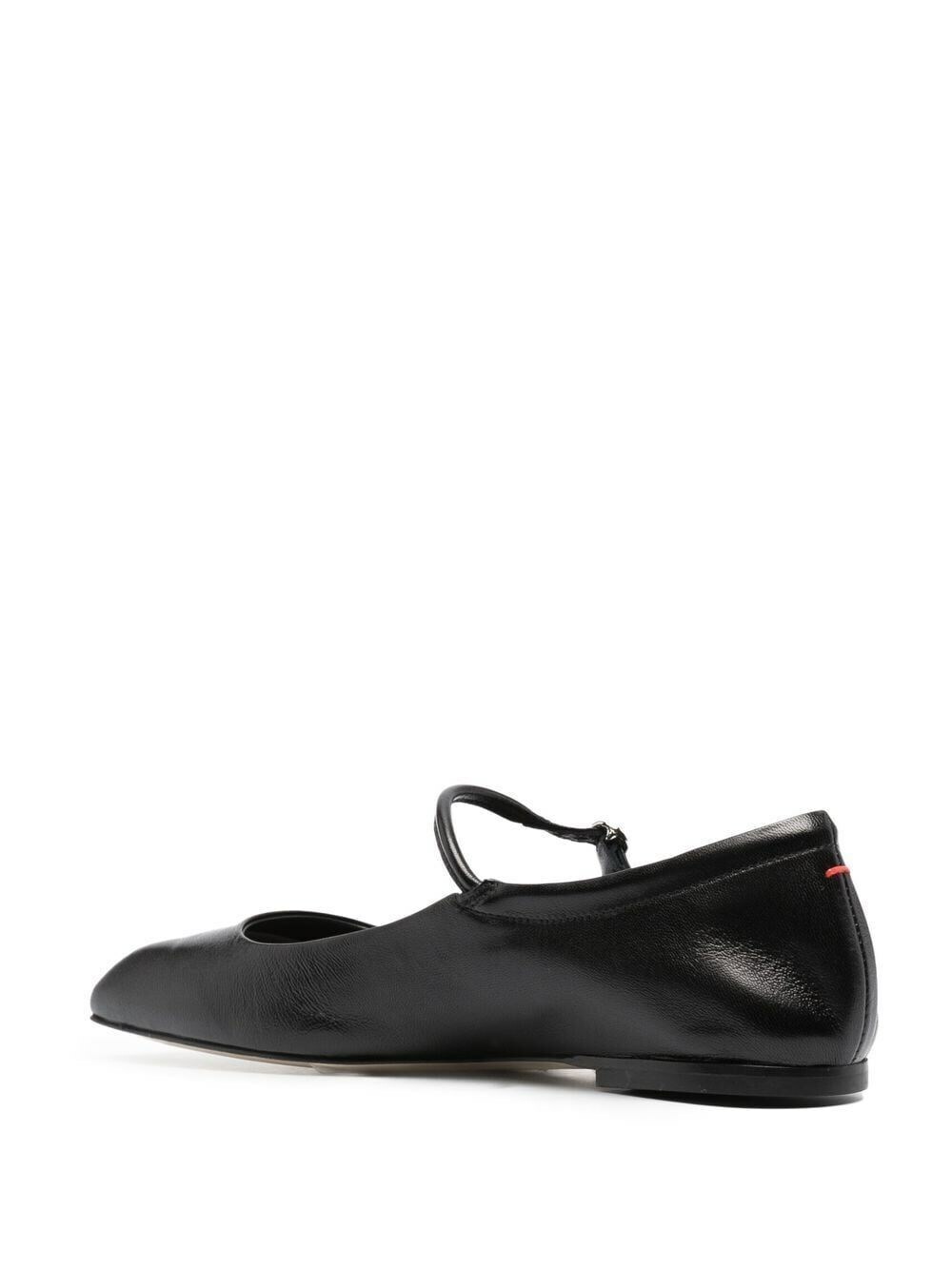 Aeyde Uma Nappa Leather Ballerinas in Black