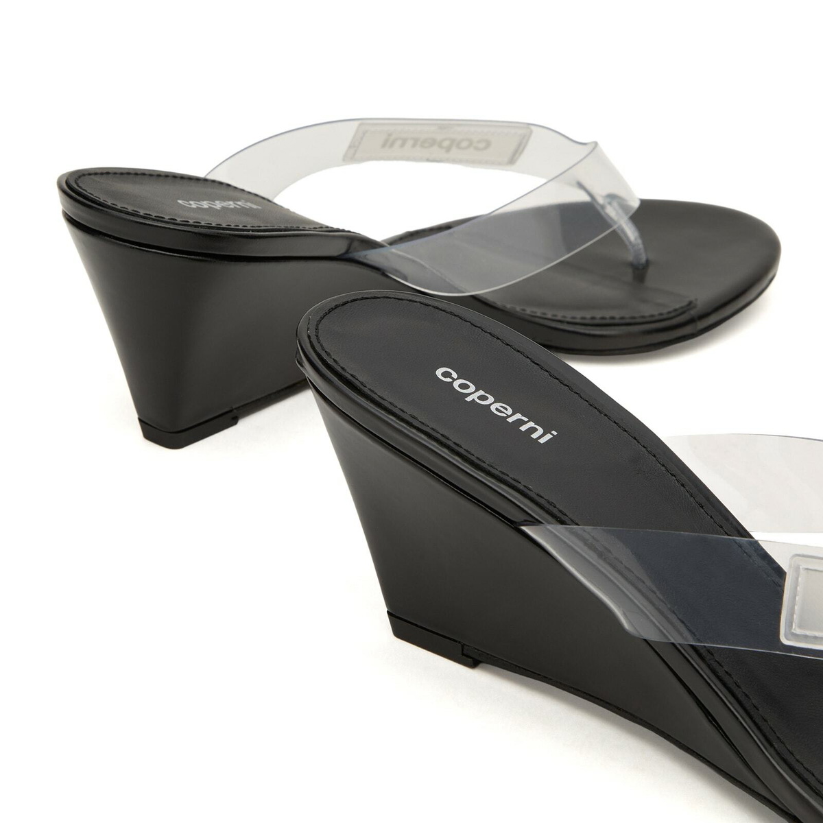 Coperni Women's Wedge Sandals in Clear