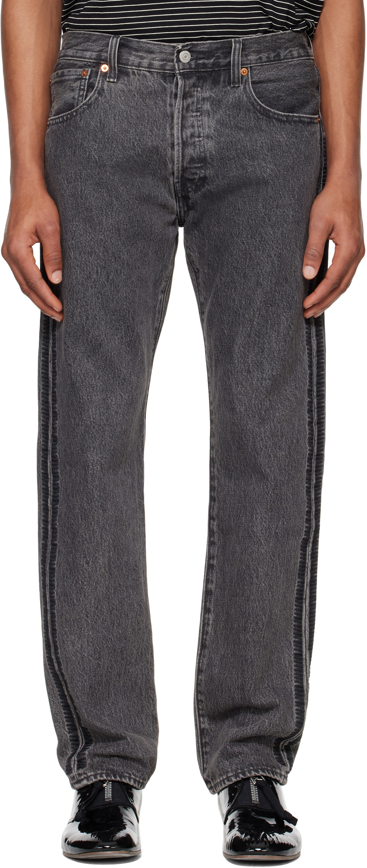 UNDERCOVER Gray Levi's Edition 501 Jeans Undercover