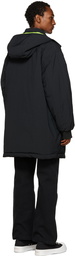 MSGM Black Insulated Coat