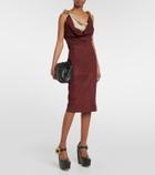 Bottega Veneta - Suede midi dress