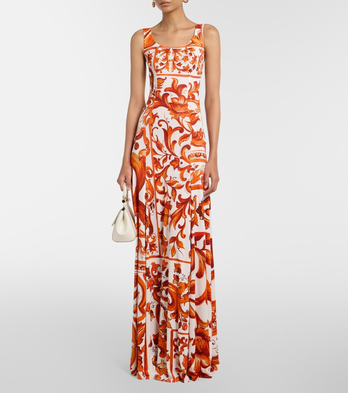 Dolce&Gabbana Majolica organza midi dress