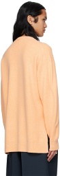 Jil Sander Orange Droptail Sweater