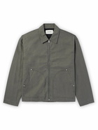 FRAME - Washed Cotton-Canvas Trucker Jacket - Green