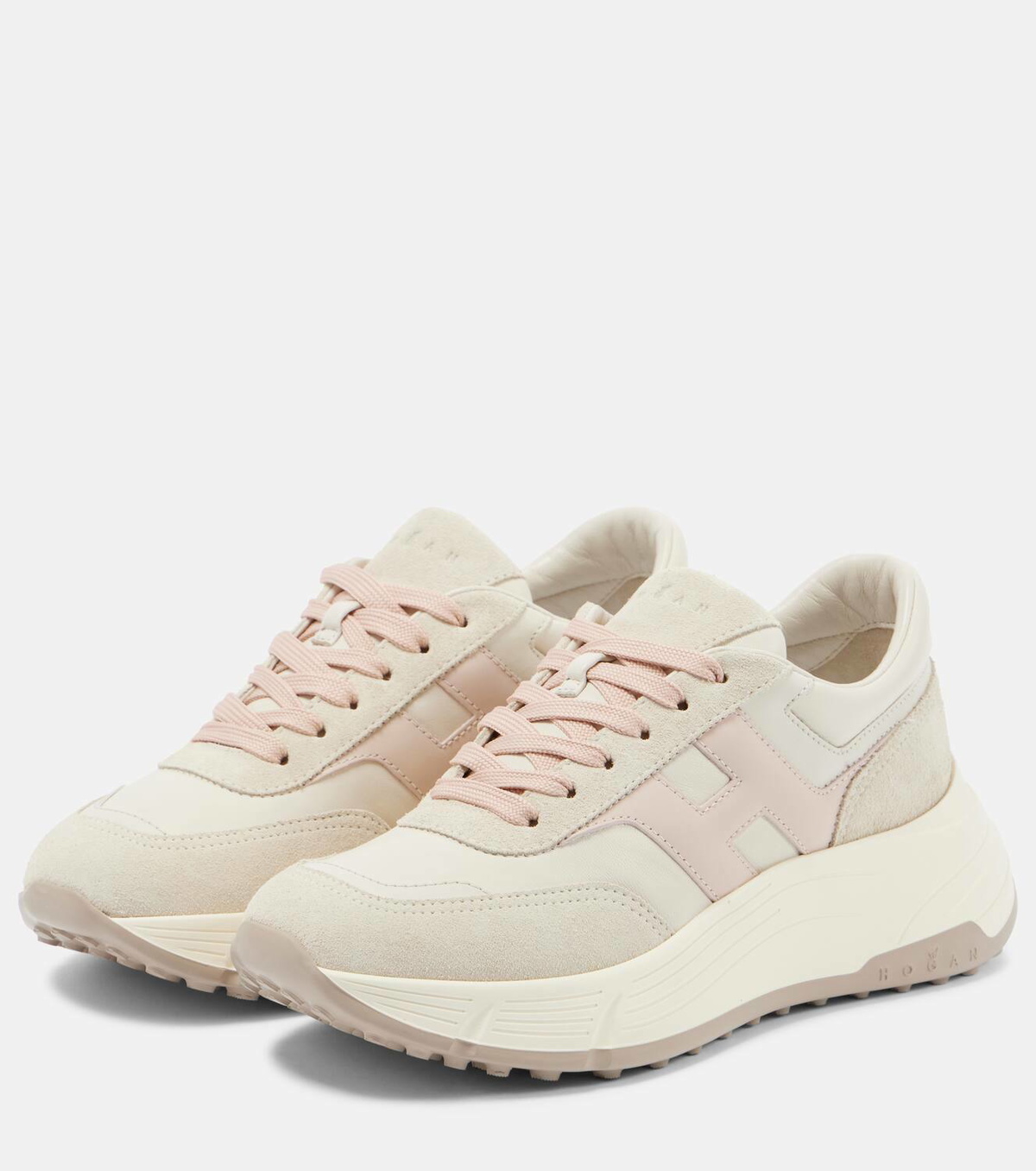 Hogan H669 suede and leather sneakers Hogan