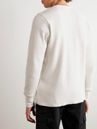 Nike - Logo-Appliquéd Waffle-Knit Cotton-Blend T-Shirt - Neutrals