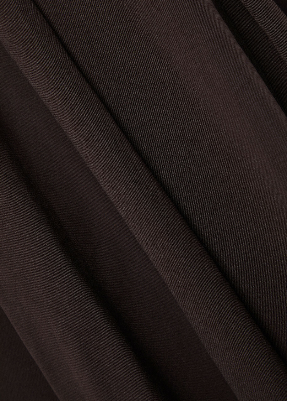 Staud Joy Cotton-blend Maxi Dress Brown