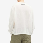 MKI Men's Loose Gauge Long Sleeve T-Shirt in Off White