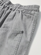 Isabel Marant - Aaron Tapered Denim Drawstring Trousers - Gray