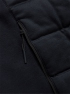 Ermenegildo Zegna - Slim-Fit Shell-Trimmed Quilted Padded Wool and Shell Gilet - Blue
