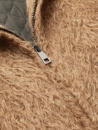 Piacenza Cashmere - Faux Fur Hooded Jacket - Brown
