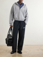 Aimé Leon Dore - Straight-Leg Logo-Embroidered Striped Shell Sweatpants - Black