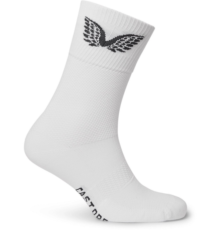 Photo: CASTORE - Xerez Logo-Intarsia Stretch-Jersey Socks - White