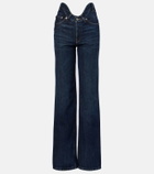 Jean Paul Gaultier Curved bootcut jeans