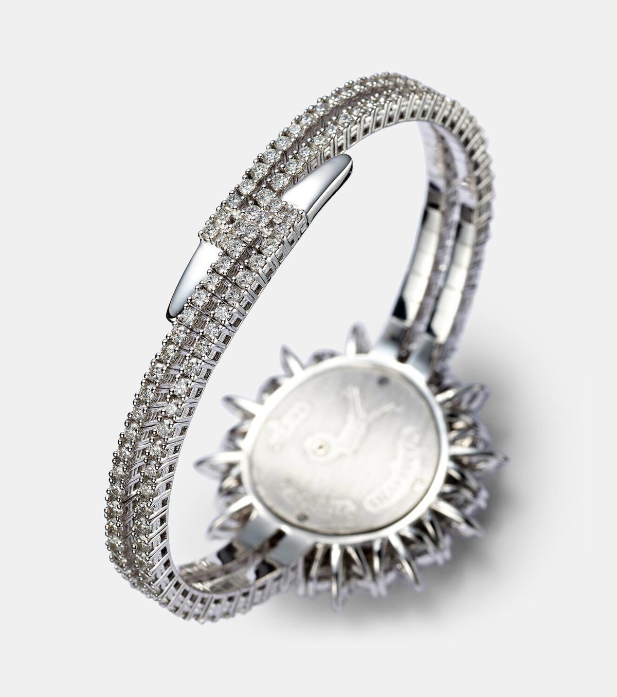 Yeprem Y-Momento 18kt white gold watch with diamonds