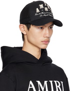 AMIRI Black Varsity Trucker Cap