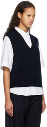 Margaret Howell Navy Integral Vest