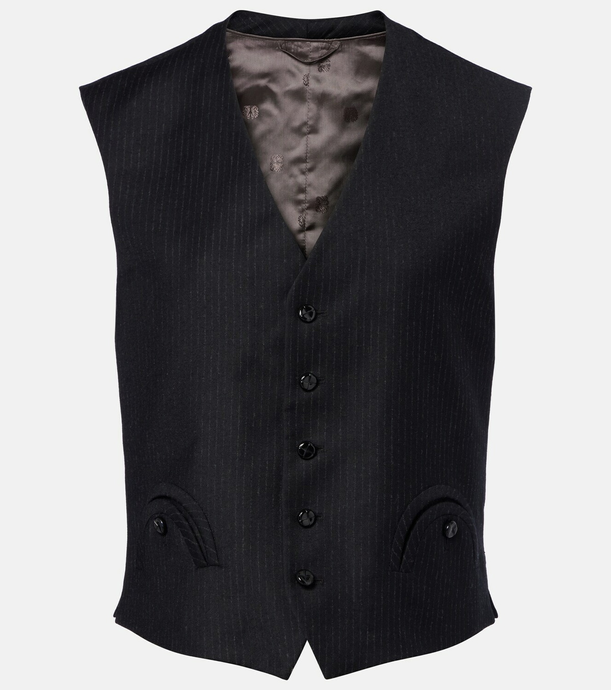 Blazé Milano Feral pinstriped virgin wool vest