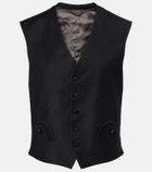 Blazé Milano Feral pinstriped virgin wool vest