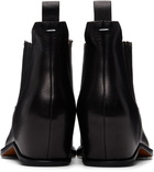 Maison Margiela Black Heel-Less Western Chelsea Boots