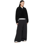 MM6 Maison Margiela Black Teddy Fleece Sweatshirt