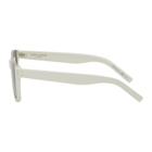 Saint Laurent Off-White SL 51 Cut-Away Sunglasses