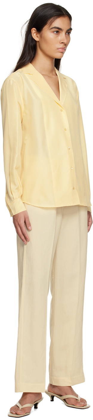 TOTEME Yellow Notched Lapel Shirt Toteme