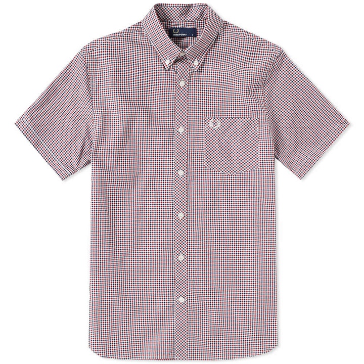 Photo: Fred Perry Short Sleeve Gingham Shirt Multi