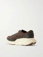 Hoka - Mafate X Rubber-Trimmed Mesh Trail Running Sneakers - Brown