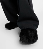 Balenciaga x Crocs™ faux fur slides