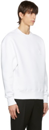 AMI Alexandre Mattiussi White Ami de Coeur Technical Patch Sweatshirt