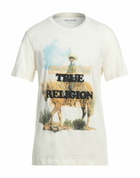 True Religion Mens T-shirt Cream