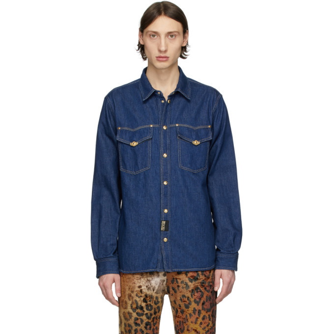 Photo: Versace Jeans Couture Indigo Denim Icon Shirt