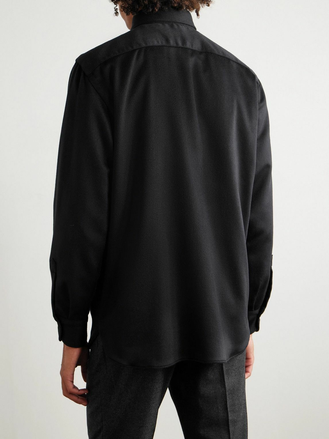 Rubinacci - Cashmere Shirt - Black
